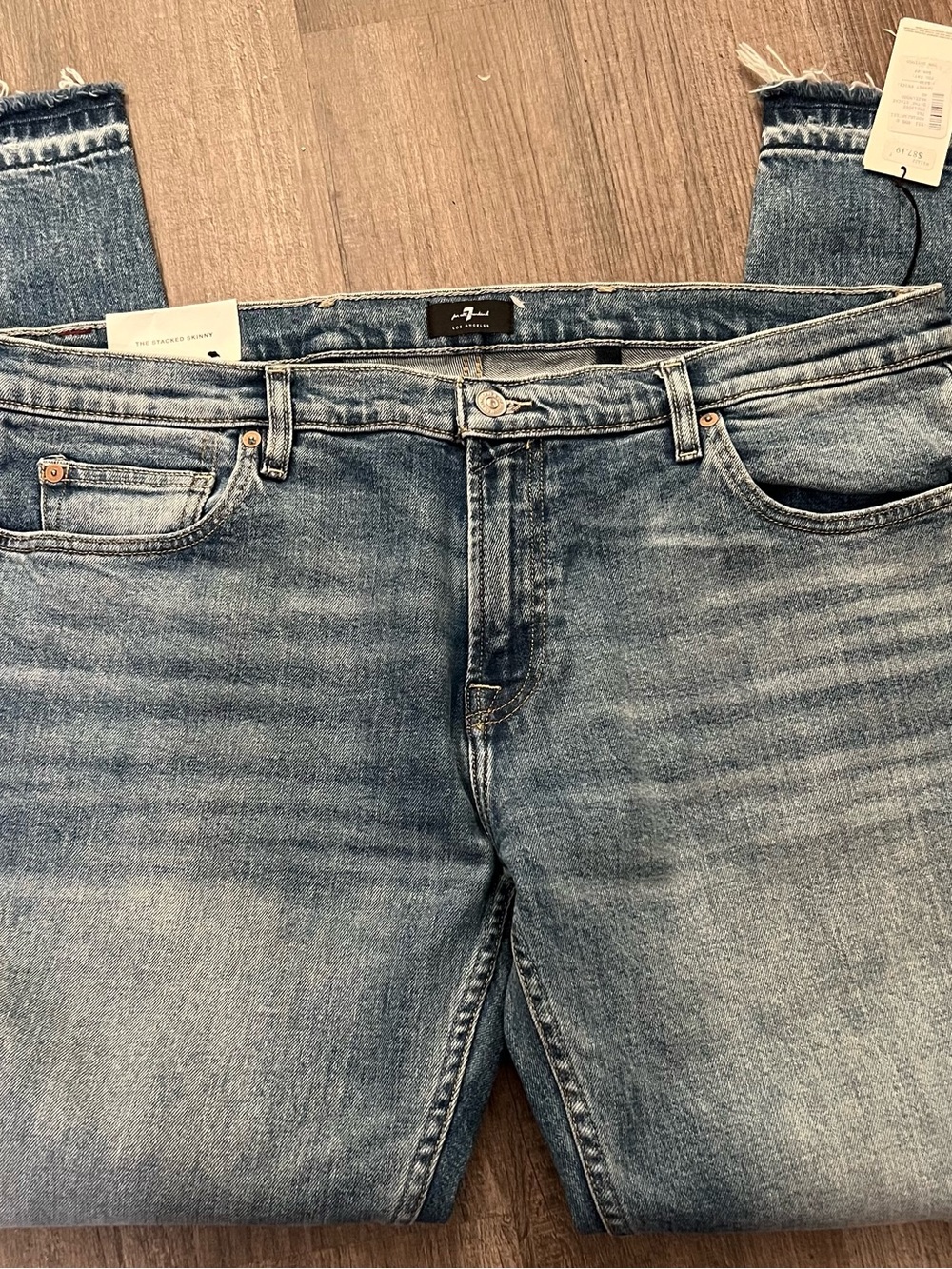 NWT Men’s 7 For All Mankind Jeans 40x32 The Stacked Skinny